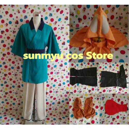 Princess Mononoke Hime Ashitaka Cosplay Costume,Custom Size Clothes Halloween Wholesale