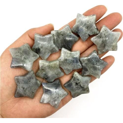 Beautiful 1PC Natural Grey Labradorite Star Shaped Gemstone Crystal Meditation Healing Chakra Polished Natural Quartz Crystals
