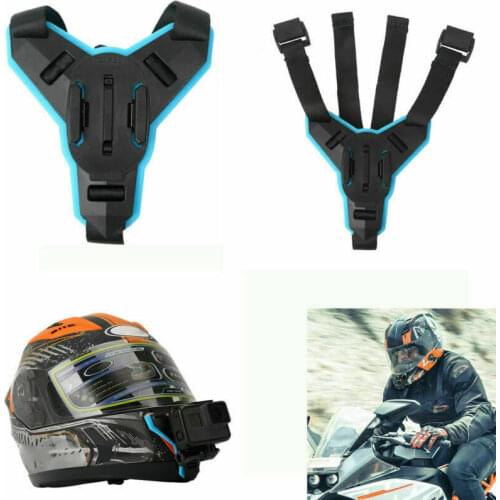 Motorcycle Helmet Strap Mount Action Camera Front Chin Mount for GoPro Hero 9 8 7 6 5