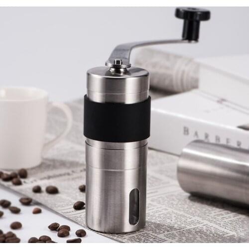 New Type Manual Ceramic Coffee Grinder Stainless Steel Adjustable Coffee Bean Mill Removable Easy Clean Kitchen Bar Tools