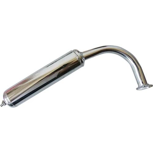New Chrome Exhaust Muffler For 49cc 60cc 66cc 80cc Motorized Bike Bicycle