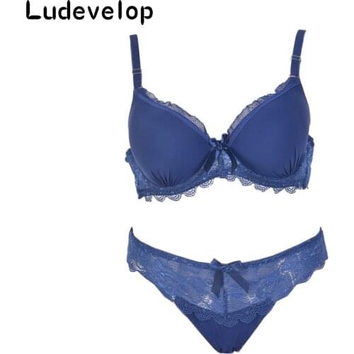 New intimates Sexy Bra Brief Sets Luxury Lace Push Up Bra Set Women Plus Size Underwear Set Girl brassiere fashion lingerie set