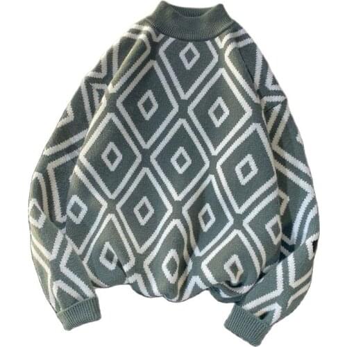 Pullover,Mens Sweater,Spring/Fall New, Casual Pullovers, Round Neck, Long Sleeves, Square, Four Colors, M-3XL, Casual Match,M60