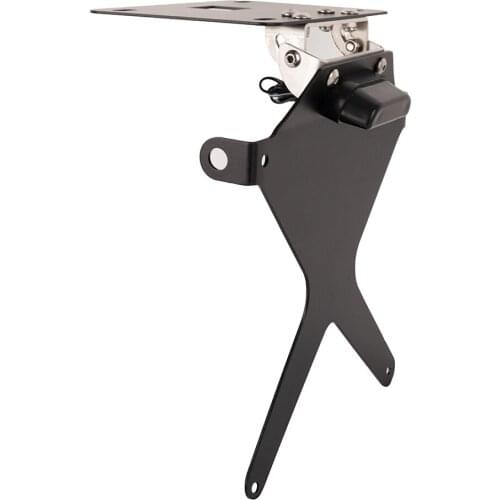 Motorcycle Adjustable License Plate Bracket Number Frame Holder Tail Tidy with Light For Yamaha YZF R3 R25 2014-2016