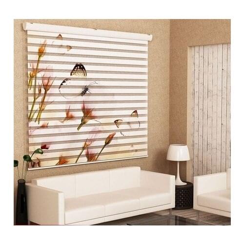 Zebra Roller Blinds Butterfly Skirt Sectional Curtain