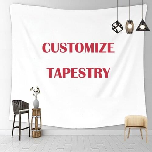 DIY Personalized Custom Made Tapestry Art Sofa Table Bed Cover Poster Print Your Photo Wall Hanging Blanket Tapestry