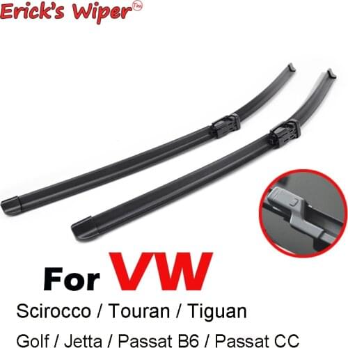 Ericks Wiper LHD Front Wiper Blades For VW Golf 5 6 Passat B6 CC Scirocco Jetta Touran Tiguan Windshield Windscreen Window