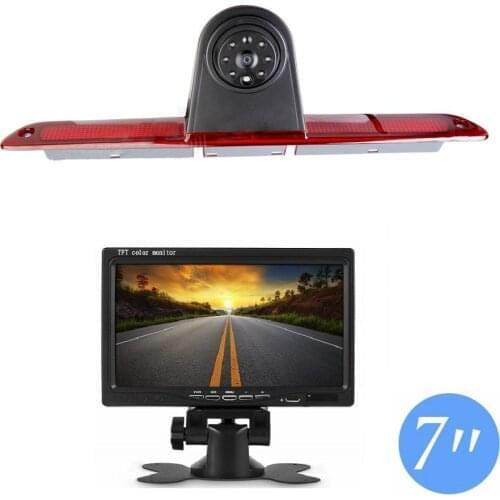 Misayaee Stop lights Rear View Brake Light Camera For Mercedes Benz W906 Sprinter 1500 2500 324H 524H VW crafter+7 inch display