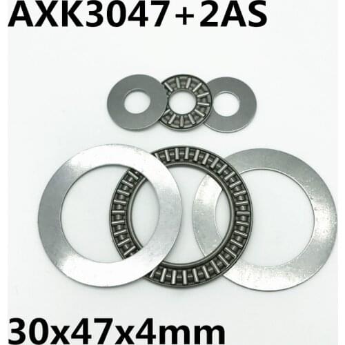 2pcs AXK3047 +2AS Thrust Needle Roller Bearing 30x47x2 mm Thrust Bearing Brand New High quality