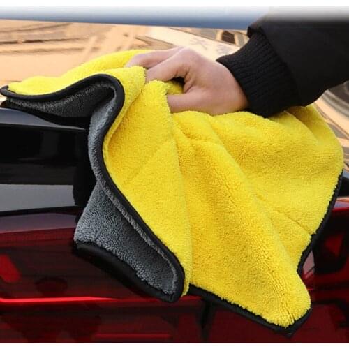 30x30/40/60CM Car Thicken Wash Microfiber Towel Car Cleaning Drying Cloth Soft Car Care Cloth Detailing Car Wash Towel