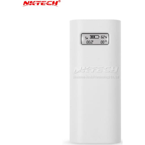 NKTECH E4S External Power Bank 18650 Battery USB LCD Charger Box 1A/2.1A For Mate 20 P20 Pro iPad Air iPhone X Android Cell MP3