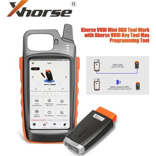Xhorse VVDI Key Tool Max with VVDI MINI OBD Tool Key Programming Tool Support Bluetooth