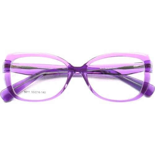 Women Oversized Butterfly Eyeglass Frames for Women Square Classic Retro Fashion Eyeglasses Prescription cateye glasses purple