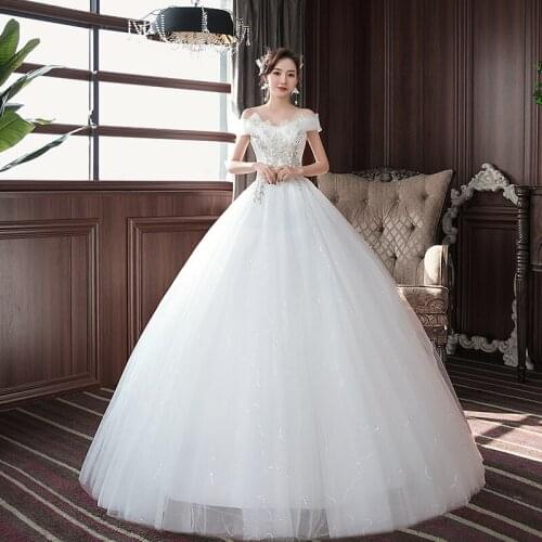 Embroidery Wedding Dresses 2020 Bride Dreamy Princess Dresses Ball Gowns Lace Up Plus Size Wedding Dress vestidos de novia