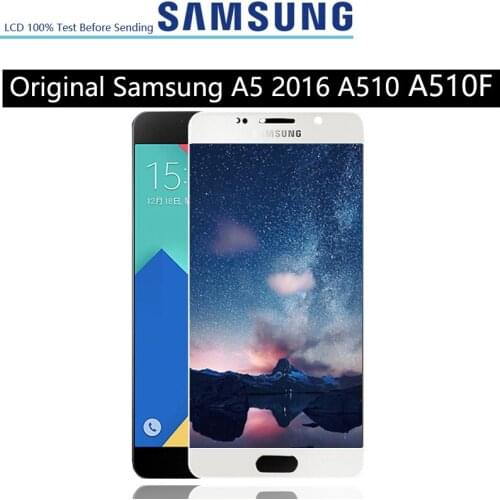 NEW ORIGINAL Super AMOLED Display for SAMSUNG Galaxy A5 2016 LCD A510 A510F A510M A510FD Touch Screen Digitizer Assembly