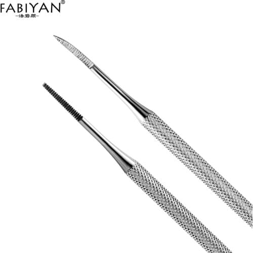 1pcs Stainless Steel Groove Pick 2 Way Multifunction Nail Art File Cuticle Pusher Remover Dead Skin Spoon Manicure Pedicure Tool