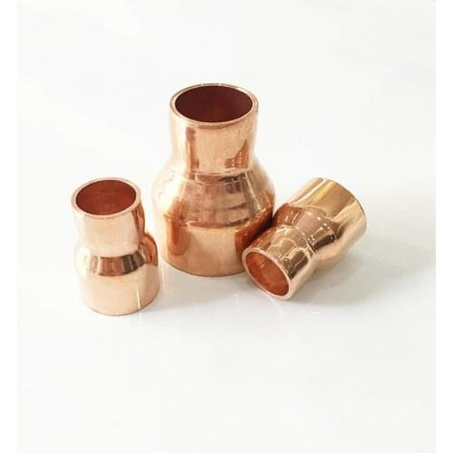 19mmX10mm Inner Diameter Copper End Feed Straight Reducing Coupling Plumbing Fitting Scoket Weld Water Gas Oil