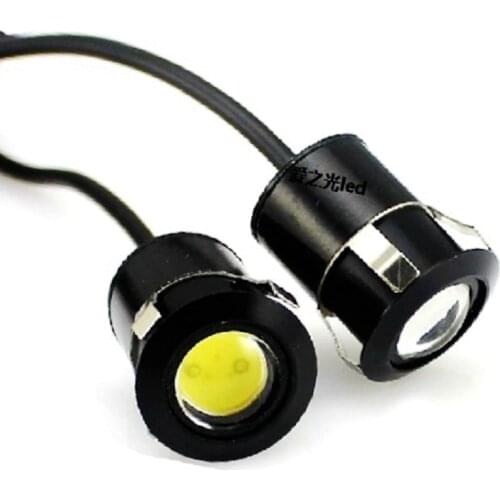 2pcs LED Waterproof Reversing Radar Design Eagle Eye Parking Daytime Driving Tail Light Backup Fog Lamp DIY Car Reverse Lights