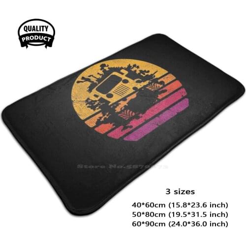 Off Road Retro Style 4X4 3D Soft Non-Slip Mat Rug Carpet Foot Pad Girl S And Pets Offroader Offroad 4X4 Off Road Offroading