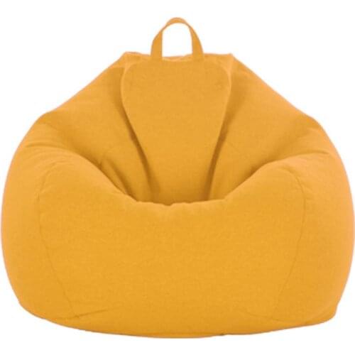 Large Small Lazy Sofas Cover Chairs without Filler Linen Cloth Lounger Seat Bean Bag Pouf Puff Couch Tatami Living Room