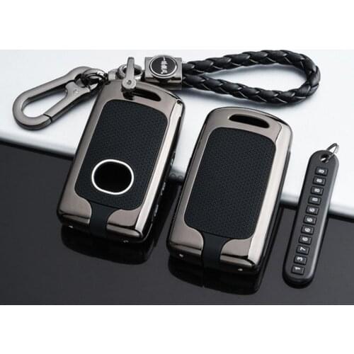 Car Galvanized Alloy &Silicone Keychain Case Cover Bag For Mazda 3 Alexa CX4 CX5 CX8 2019 2020 Interior Accessories