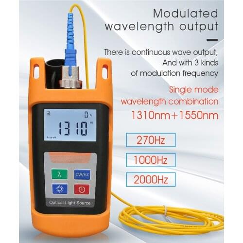 COMPTYCO Optical power meter and Optical Light Source Singlemode 1310/1550nm FTTH Test Tool