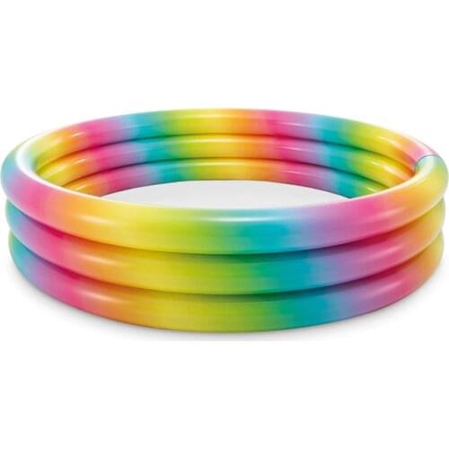 INTEX color inflatable paddling pool family swimming pool rainbow pool children playing beach toy pool