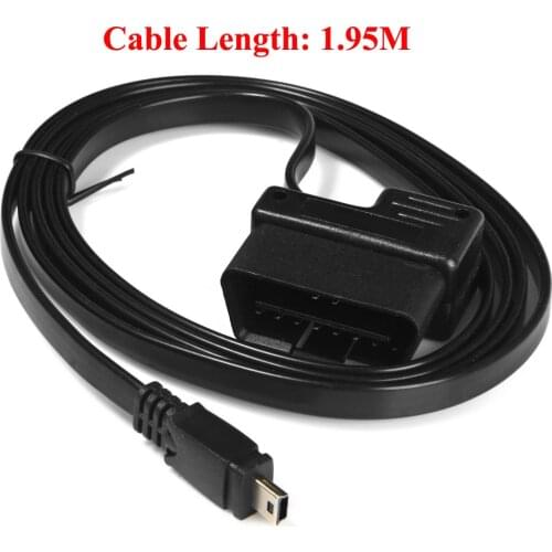 16 Pin 2 in 1 Diagnostic Extension OBDII 2 Cable Connection Adaptor for HUD Headup Display HUD Connecting Cable Wire