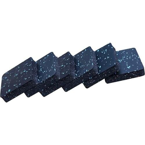 ELOS-6Pcs Treadmill Mat Fitness Equipment Sound Insulation Shock Absorbing Floor Cushion Hardwood Floors Protection