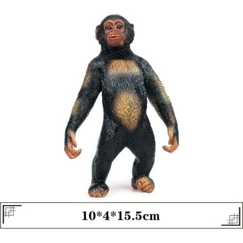Orangutan Figure Chimpanzee Animal Model Monkey Collector Decor Toy Kids Gift Simulation Animals Figurines Model Educational Toy