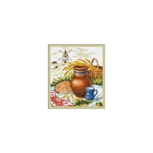 NN YIXIAO Counted Cross Stitch Kit Cross stitch RS cotton with cross stitch RTO garden grain