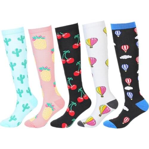 New Compression Stockings Men Women Socks Knee High Stockings Fit For Edema Diabetes Varicose Veins, Running Compression Socks