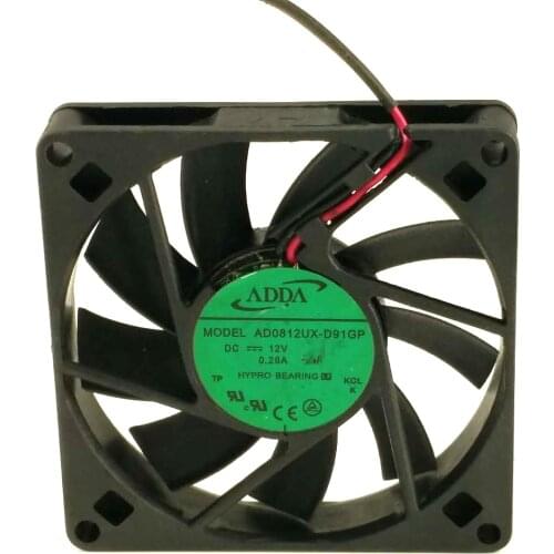ADDA AD0812UX-D91GP DC 12V 0.28A 8cm 80X80X15mm Cooling Fan