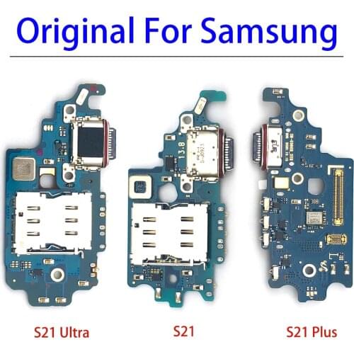 Original USB Charging Connector Board Port Dock Flex Cable For Samsung S21 Plus Ultra G991U G991N G991B G996B G998U G998B G998N