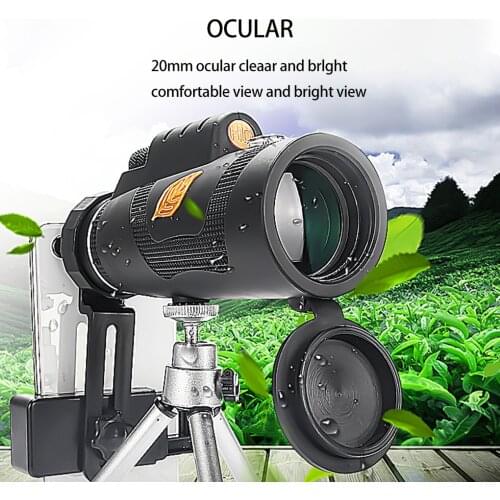 Portable HD Monocular 12X50 1200/8000m Field View Monocular Phone Photography Telescope Mobile Phone Monocular