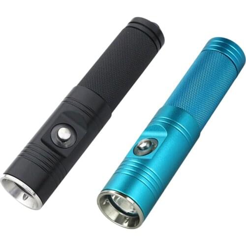 Professional Waterproof 1200 Lumens LED Scuba Diving Flashlight Underwater Torch - 2 Colors Water Sports SCUBA Snorkeling