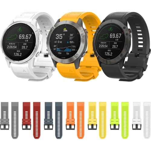 22mm 26mm QuickFit Band for Garmin Fenix 6 6X 6S /5S 5X 5 Plus 3HR Silicone Strap for Forerunner 945 935/Instinct Watchband