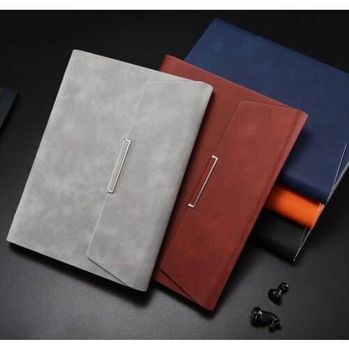RuiZe A5 Leather Spiral Notebook Agenda Planner Ring Binder Refill Office Business Note Book Notepad Organizer Stationery