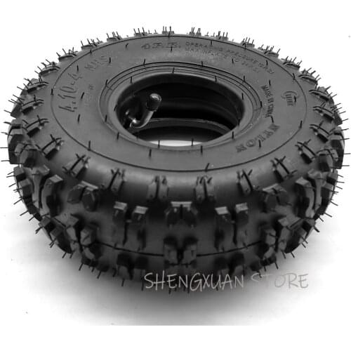 High quality tires 4.10/3.50-4 410/350-4 ATV Quad Go Kart 47cc 49cc 4.10-4 Tires inner tube Fit All Models 3.50-4
