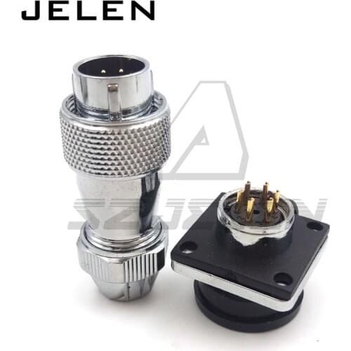 Ws16 Waterproof and dustproof connector 6 pin plug and socket, cable waterproof connector, wire connector, cable connector