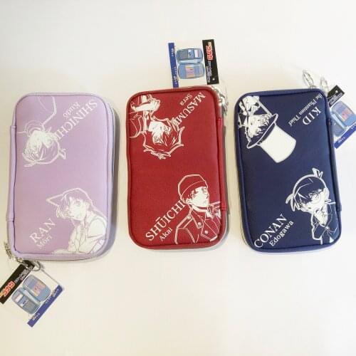 Japanese creative stationery shaoku bag large capacity pen bag Japanese stationery CRUX Detective Conan series