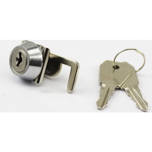 File cabinet lock, tool box lock, trash can lock, hook lock, mailbox lock, cash register POS cam lock, with clip