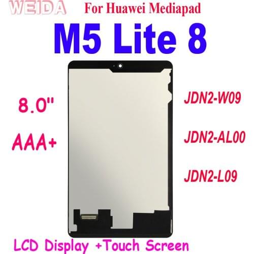 AAA+ M5 8.0 inch LCD For Huawei Mediapad M5 Lite 8 2019 LCD Display JDN2-W09 JDN2-AL00 JDN2-L09 Touch Screen Digitizer Assembly