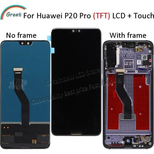 TFT LCD For Huawei P20 Pro LCD Display Touch Screen With frame Digitizer Assembly For Huawei P20 pro AL01 L29 P20 Plus Display