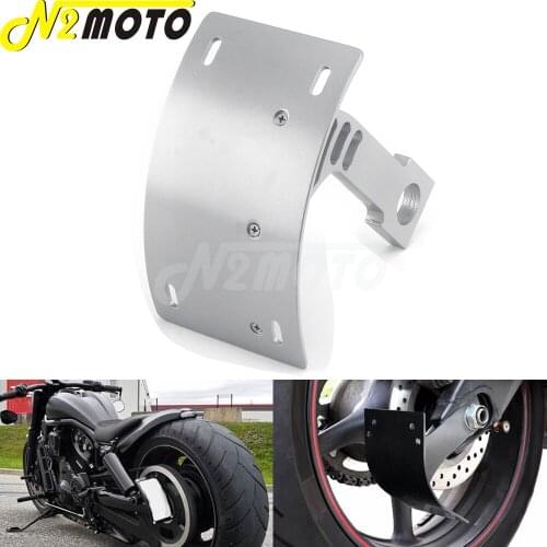 1PCS Motorcycle Aluminum Side Mount Tag Permit License Number Plate Bracket For Kawasaki ZX-6R 636 2003-2014 7R 9R 12R 14R ZX6RR