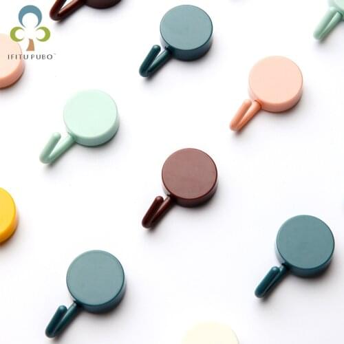 10 pes/1 set of sticky hooks cute decorative dormitory sticky hooks household non-perforated non-marking wall hook DDJ