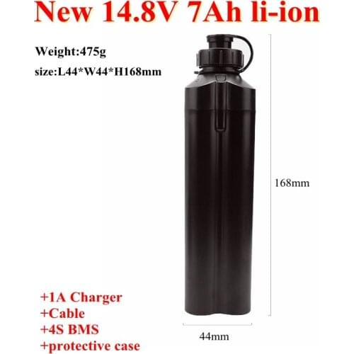 14.8V 12V 7Ah Lithium ion battery 7000mAh li-ion 3.7v battery pack with bms for electric winch fishing reel+1A Charger