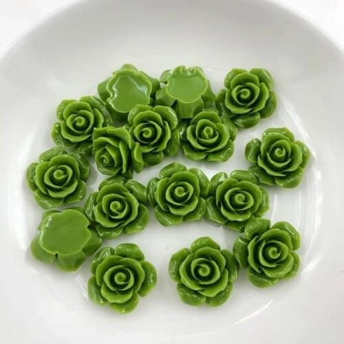 180pcs 15mm White Flower Rhinestones Flatback Resin Crystal Stickers Non Hotfix Strass for DIY Crafts -HB02