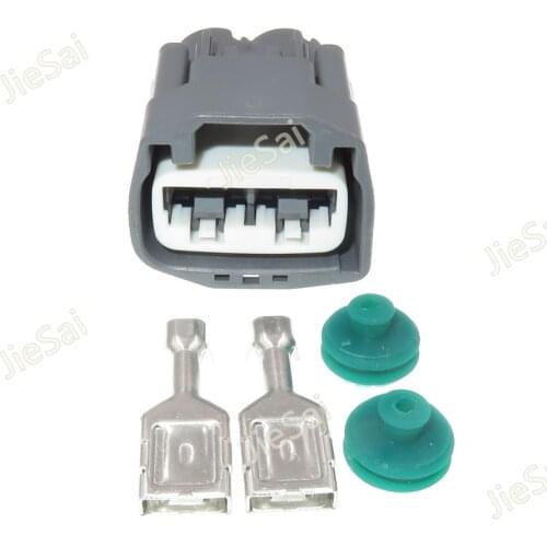 2 Pin 9.5mm Electronic Booster Pump Plug Plastic Waterproof Wiring Cable Connector For Ford Focus