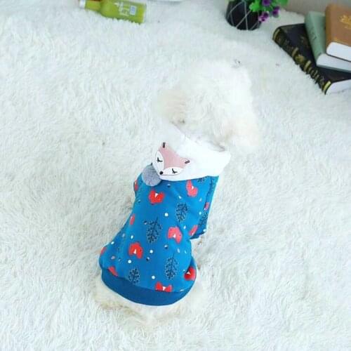 2020 Dog Cloths Pop New Korea Cotton Cartoon Hooded Sweater Fashion Dog Clothing Teddy Bear Pet Sweater Pet Winter Designer Suit